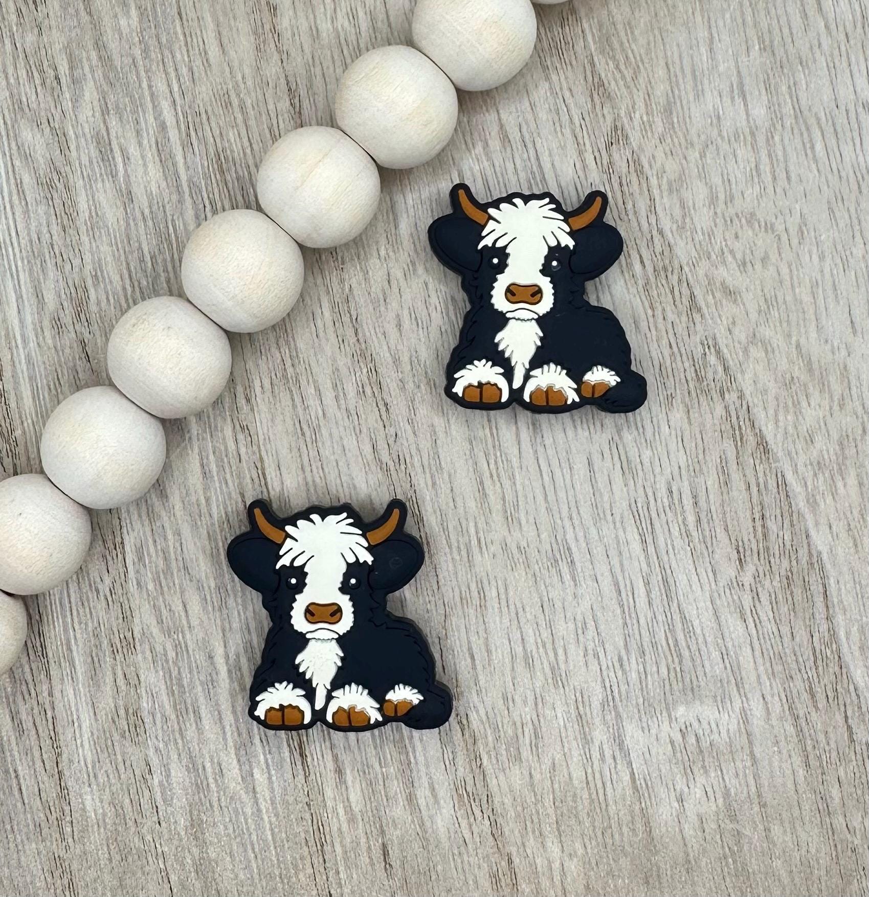 Highland Cow Silicone Focal Beads