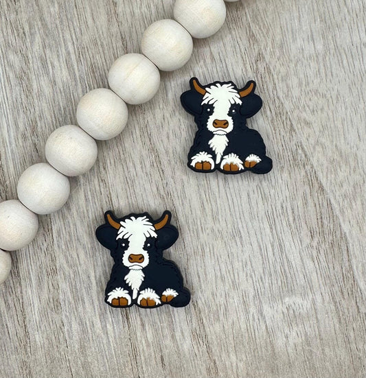 Highland Cow Silicone Focal Beads