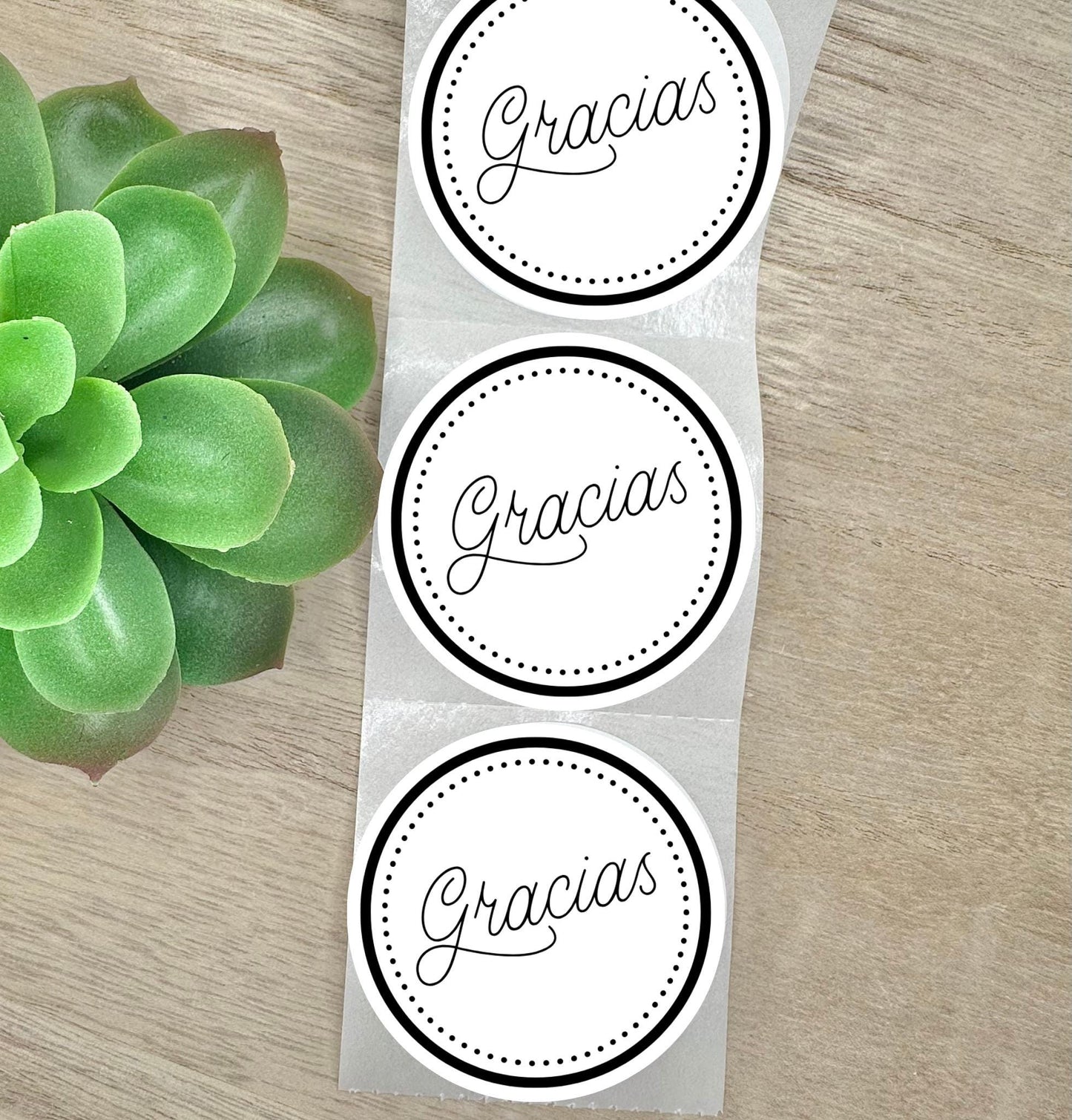 Gracias, Round 2in Business Packing Stickers