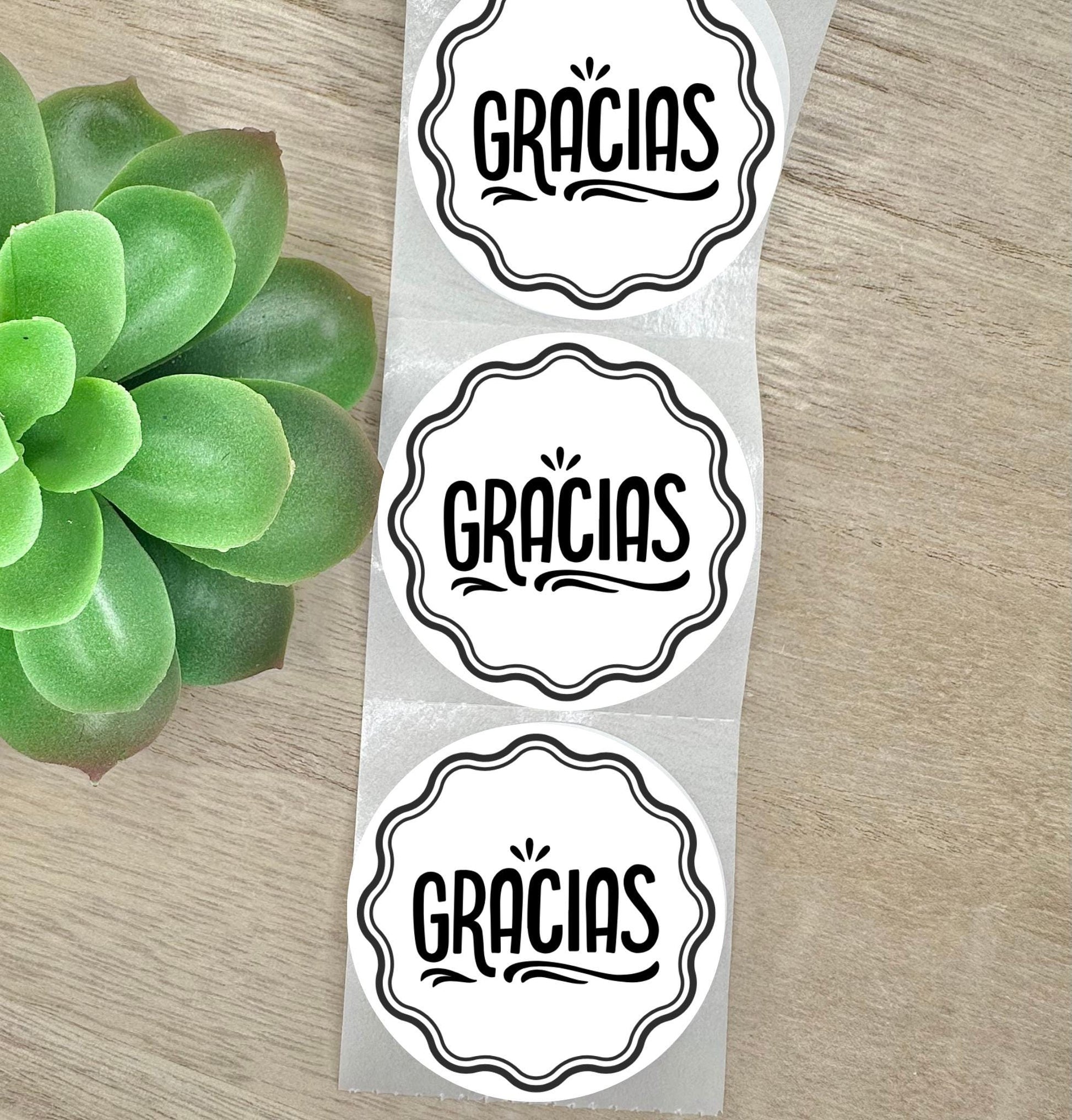 Gracias, Round 2in Business Packing Stickers