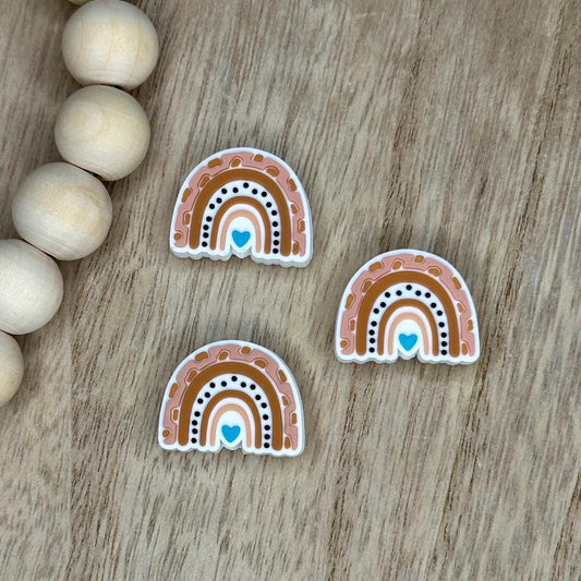 Boho Rainbow Soft PVC Focal Beads