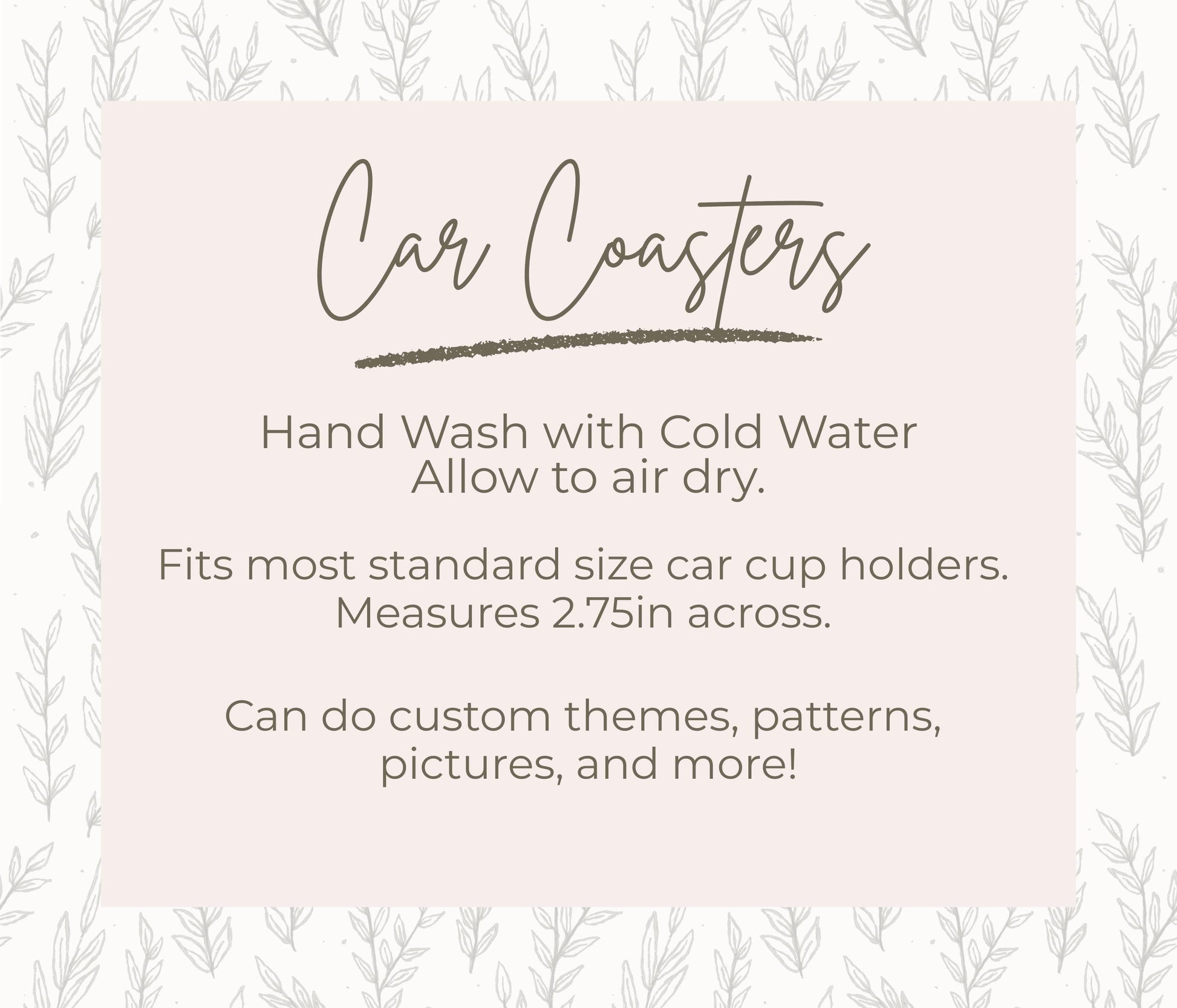 Gingerbread Cookies Christmas Car Coasters: Neoprene Auto Accessories