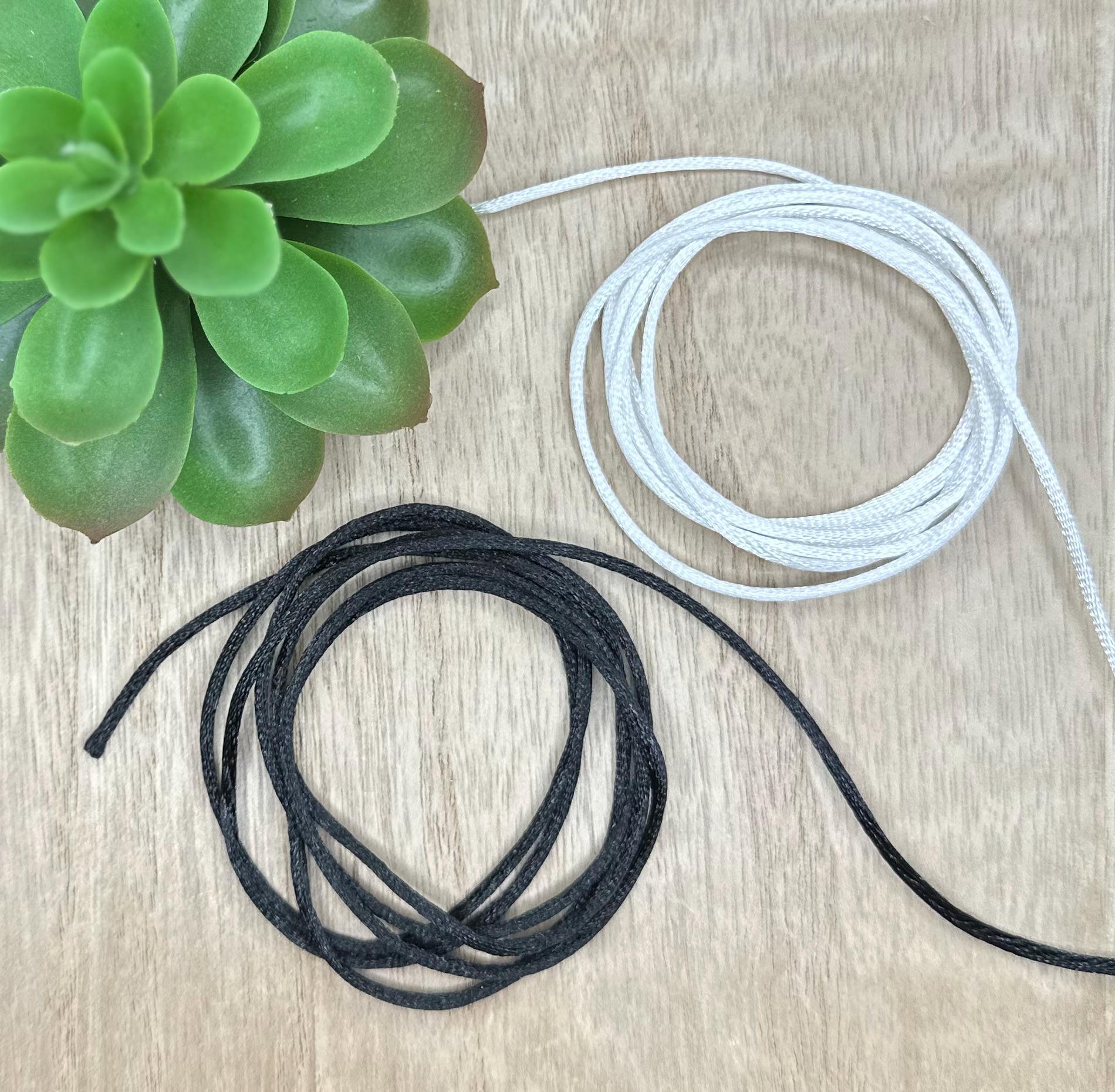 Nylon Cord 2mm, Non-elastic Cord, Wristlet Cord, String for Bracelets