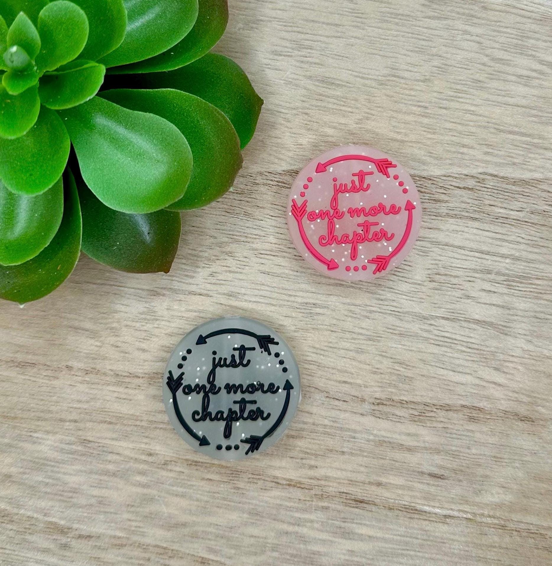 Just One More Chapter -Glow in the Dark- Soft PVC Focal Beads