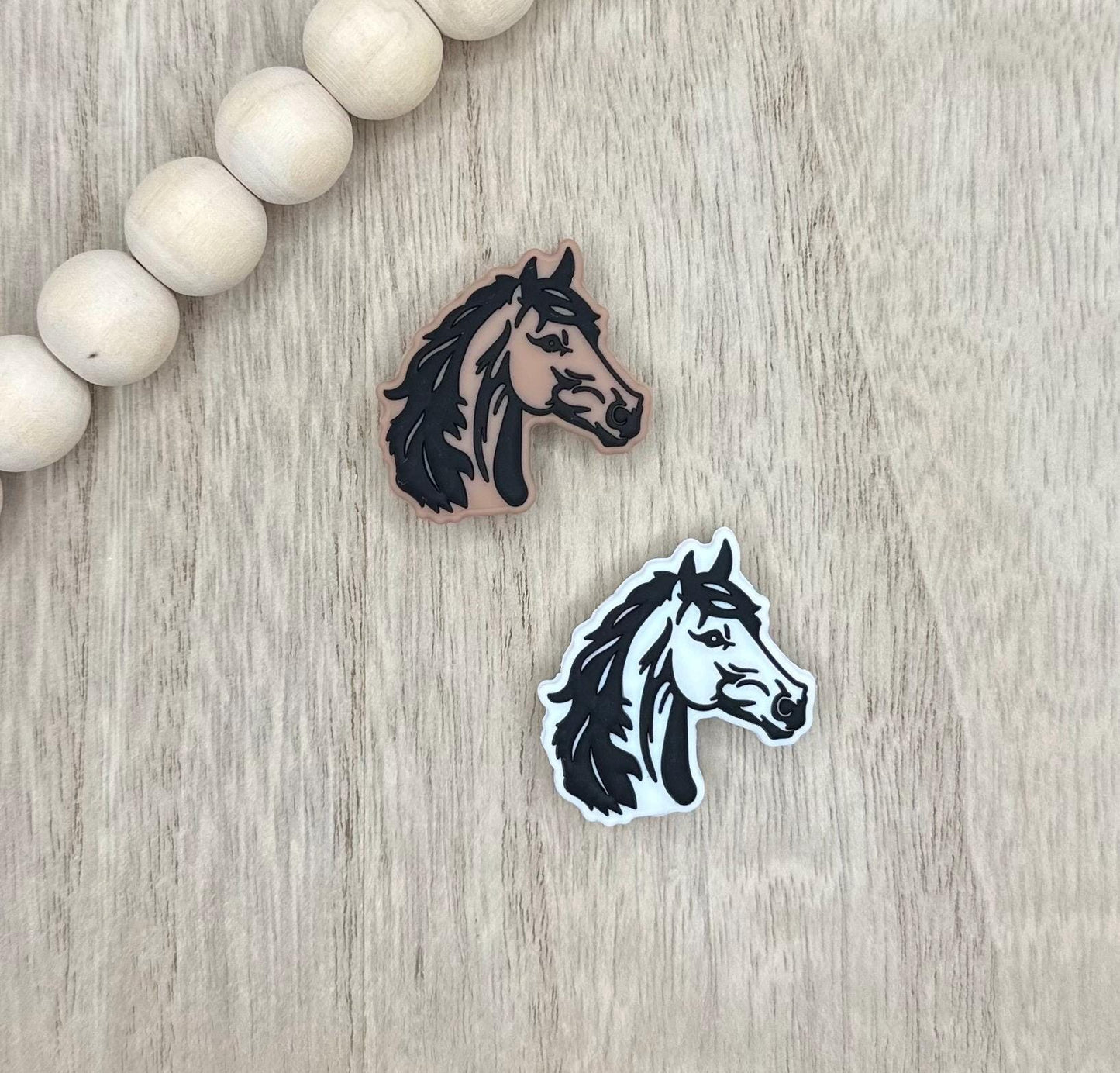 Horse Animal Silicone Focal Beads