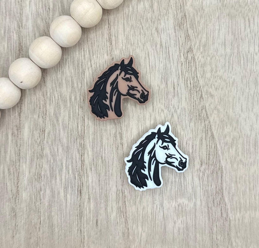 Horse Animal Silicone Focal Beads