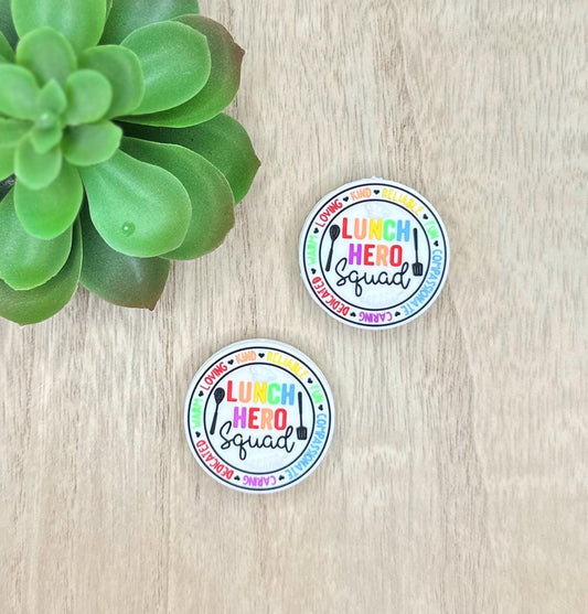 Lunch Squad Lunch Lady Silicone Focal Beads