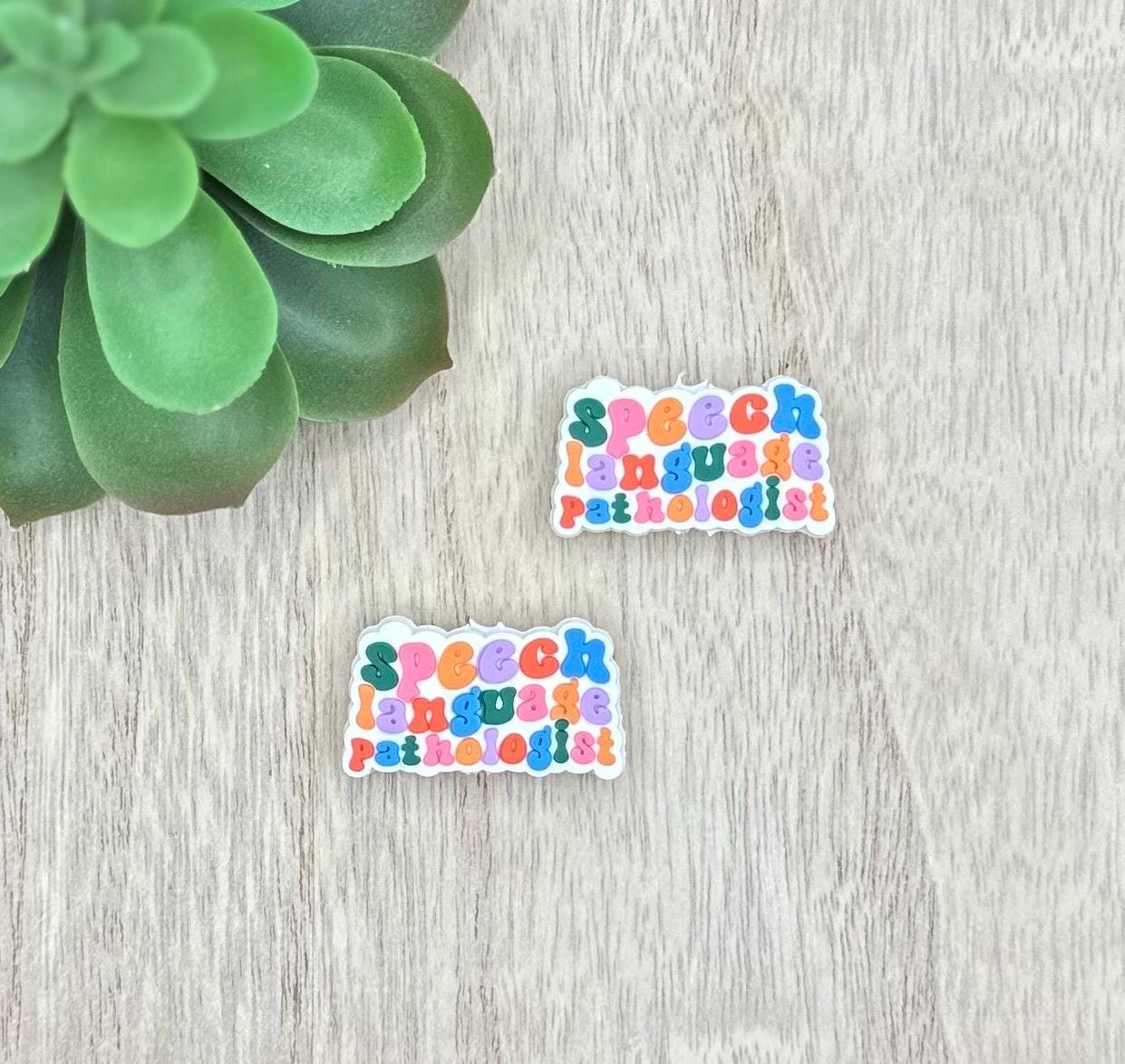 Speech Language Pathologist, SLP, Speech Therapy Soft PVC Focal Beads