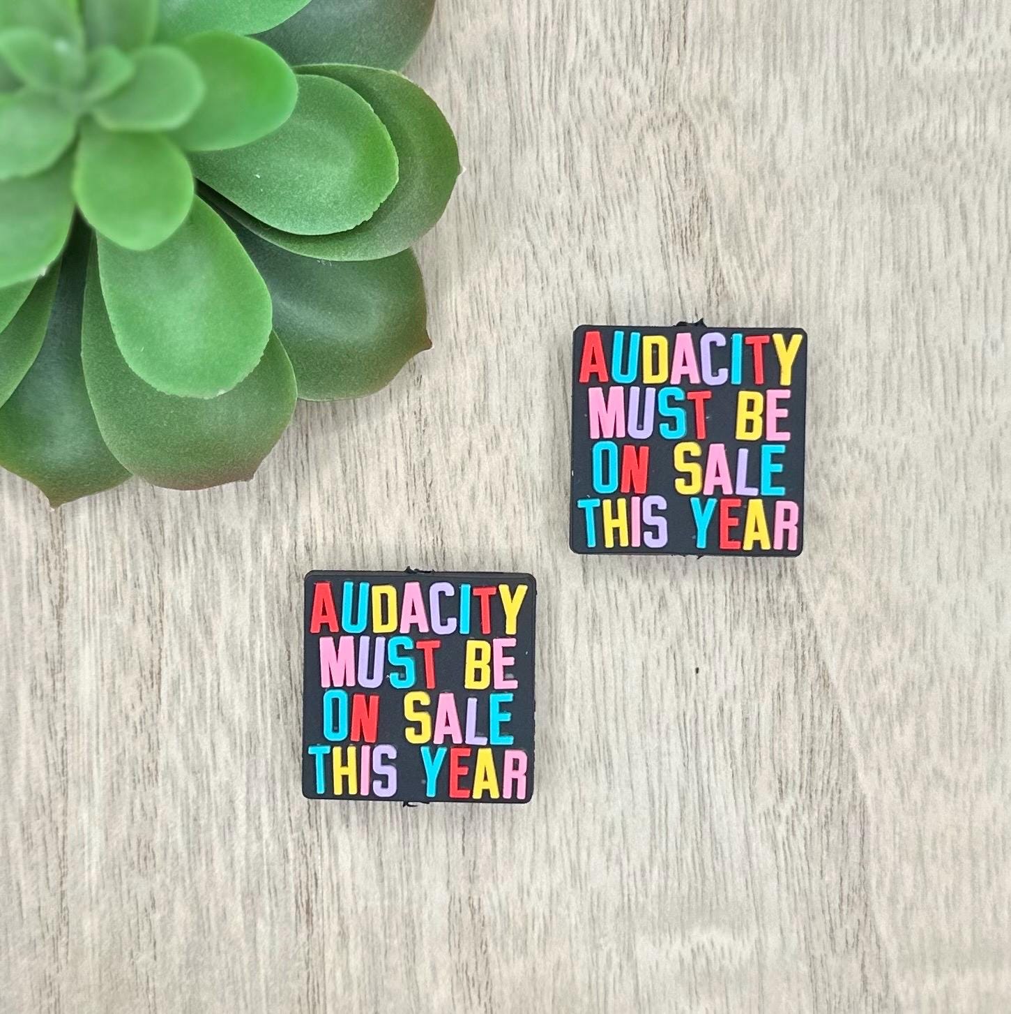 Audacity Must Be On Sale Soft PVC Focal Beads **Discontinuing**