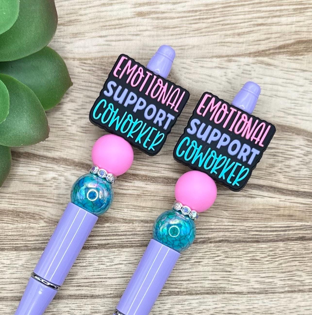 Emotional Support Coworker Gift Beaded Pen