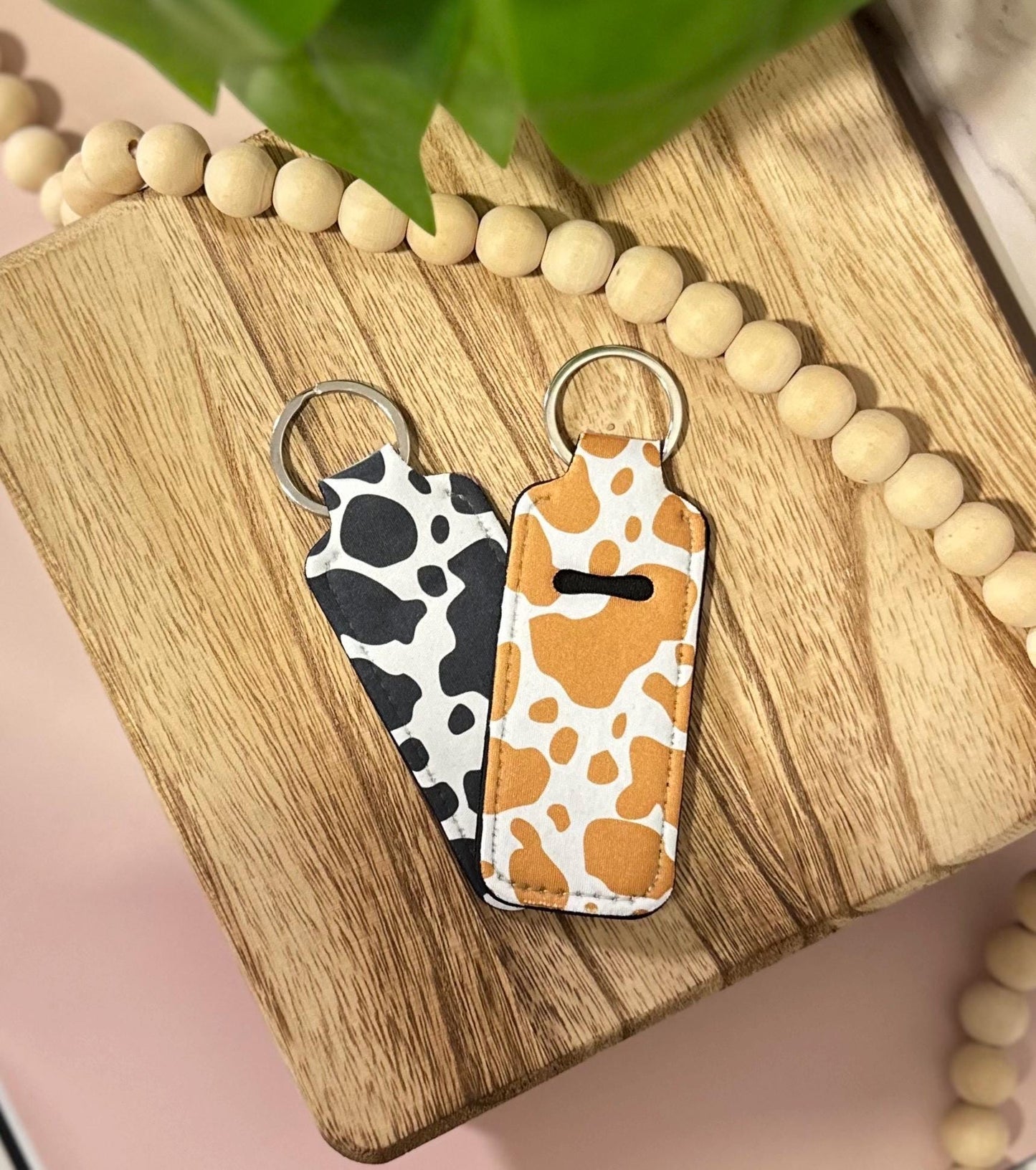 Cow Prints | Neoprene Chapstick Holder Key Chain Lip Balm Holder