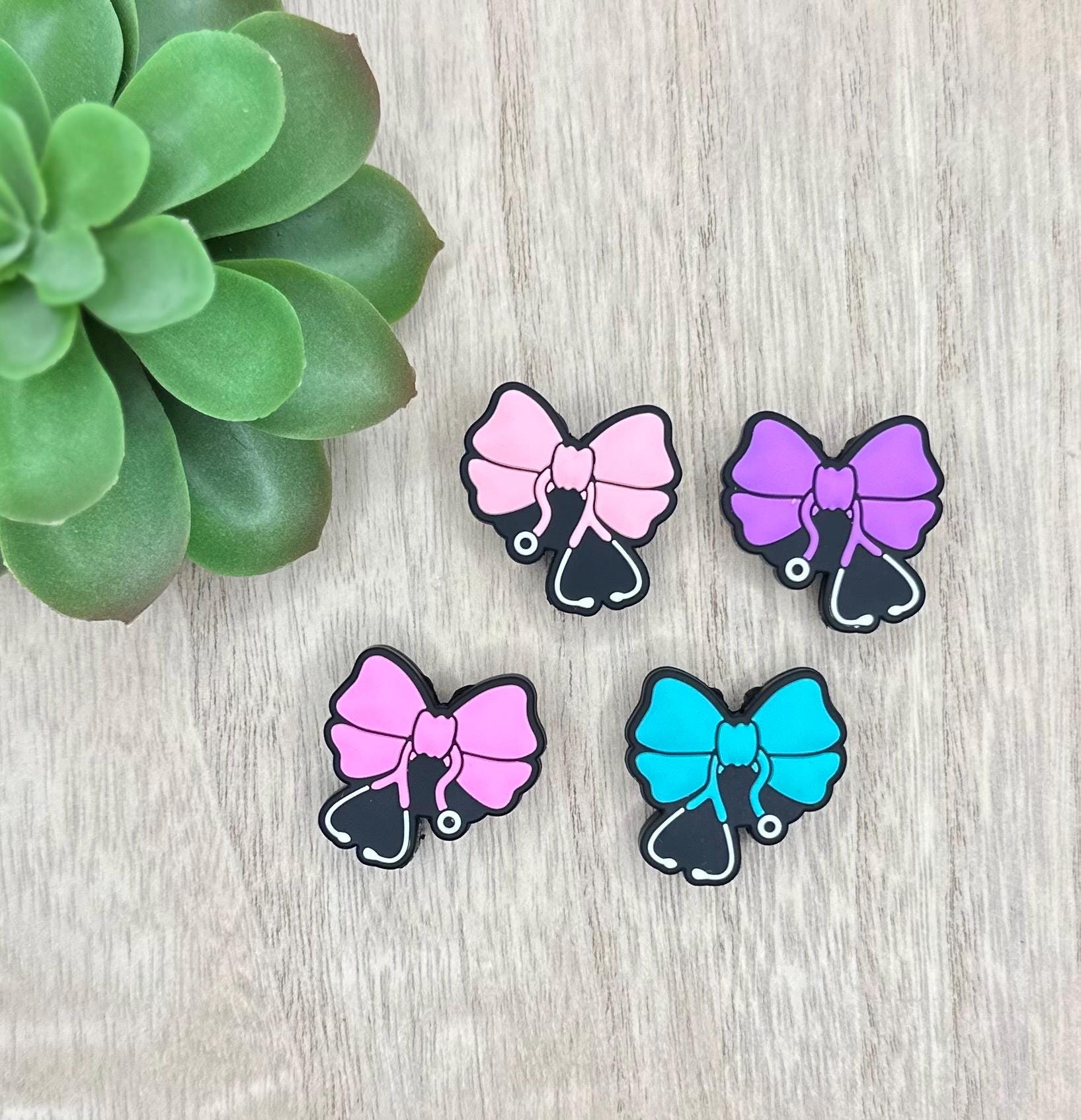 Solid Nurse Stethoscope Bow Healthcare Silicone Focal Beads