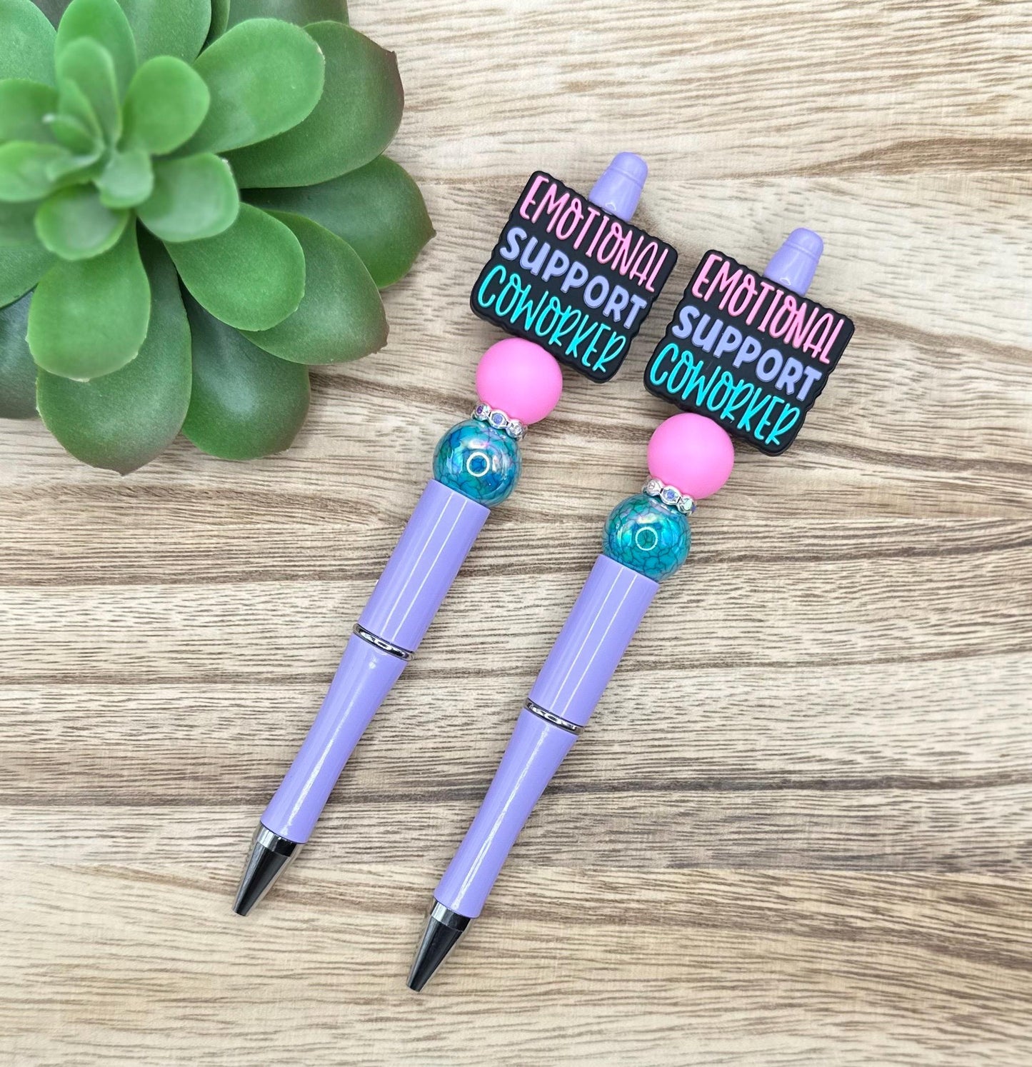 Emotional Support Coworker Gift Beaded Pen