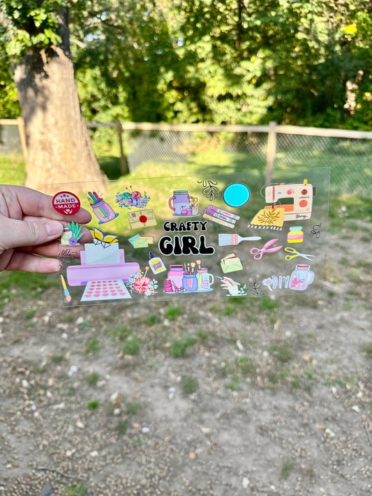 Crafty Girl UV DTF Can Cup Wrap - Ready to Apply