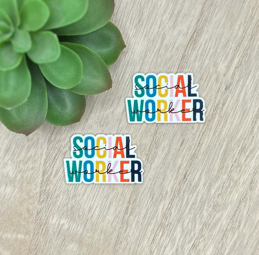 Social Worker | Acrylic Flat Back Planar