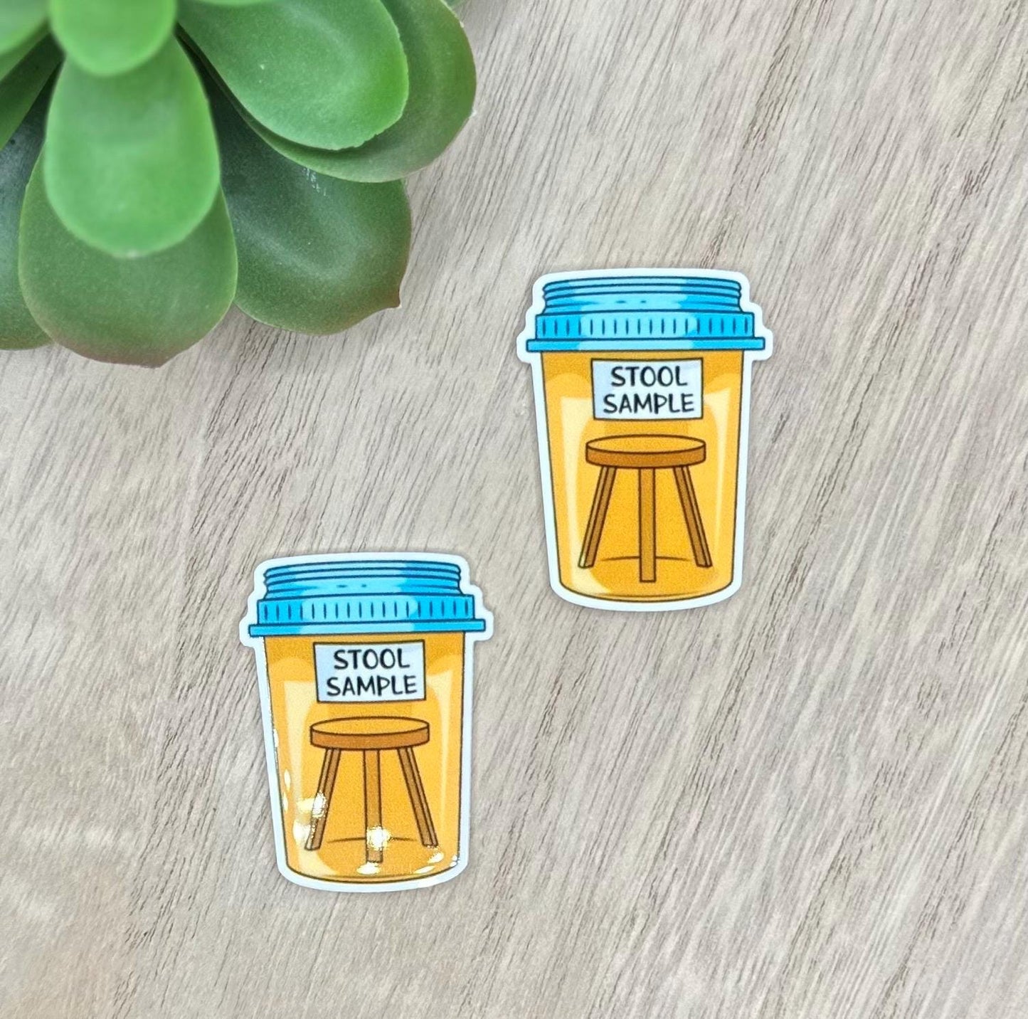 Funny Stool Sample Healthcare | Acrylic Flat Back Planar