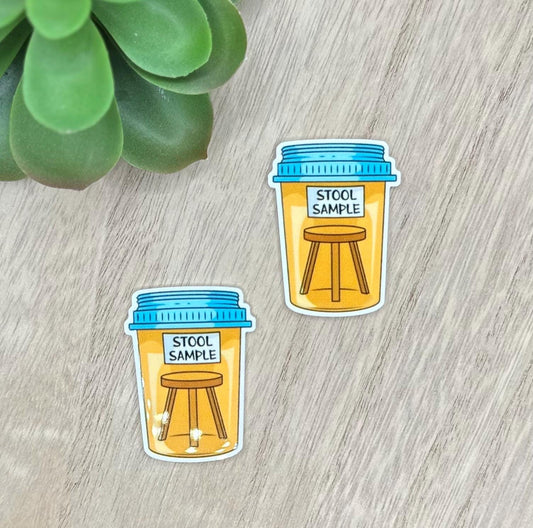 Funny Stool Sample Healthcare | Acrylic Flat Back Planar