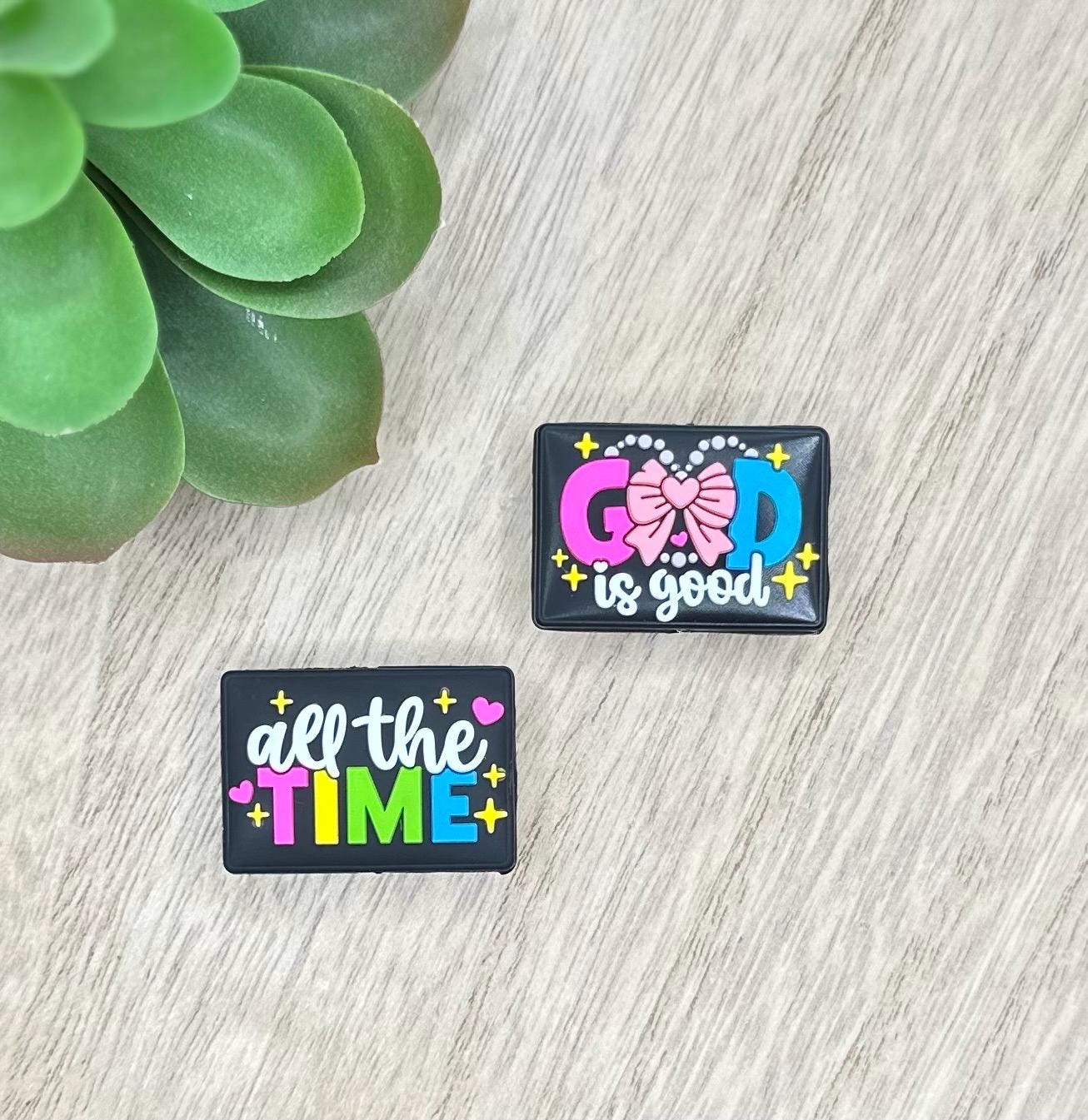 God is Good All the Time | Silicone Focal Beads