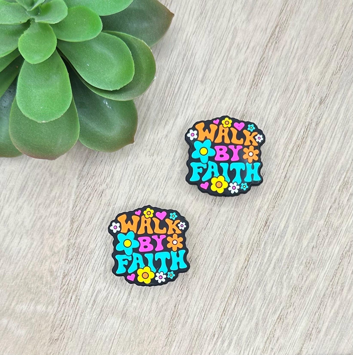 Walk By Faith | Silicone Focal Beads