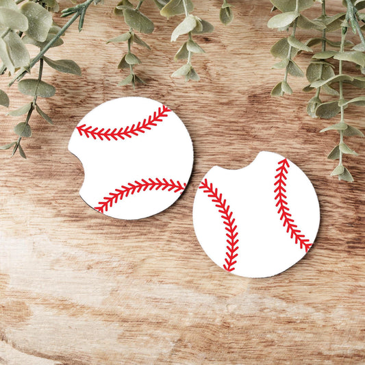 Baseball Car Coasters, Neoprene Car Coasters
