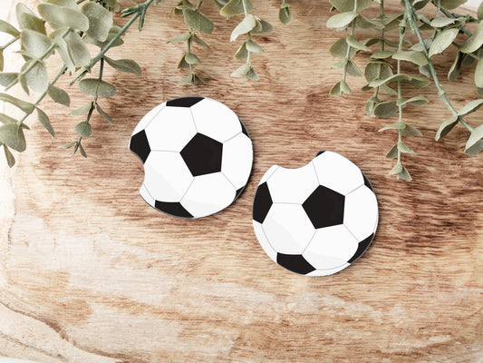 Soccer Car Coasters: Neoprene Auto Accessories