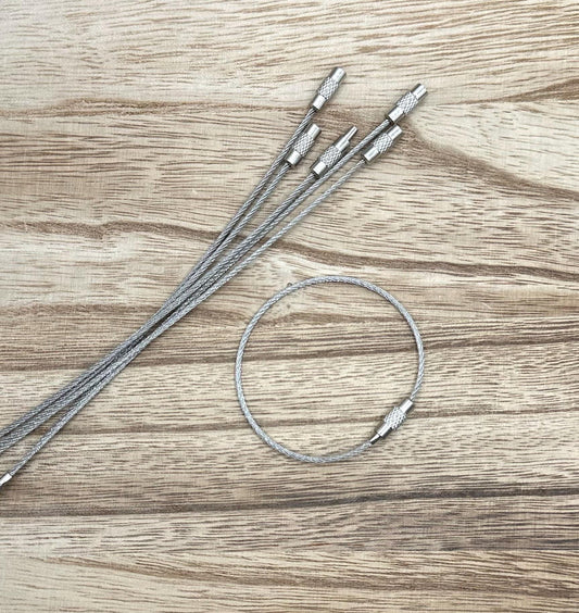 5 pack of 6 inch Wire Cables for Cup Charms