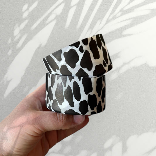 Cow Print Black and White | Silicone Boot for Tumbler | Cup Accessory | Tumbler Bottom Protector