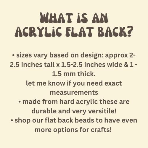Ask Me About our AMA Forms | Acrylic Flat Back Planar