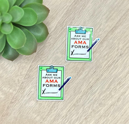 Ask Me About our AMA Forms | Acrylic Flat Back Planar