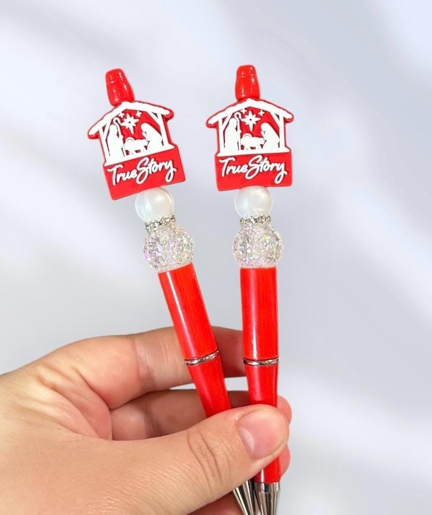 True Story Nativity | Jesus | Christian Gift Beaded Pen