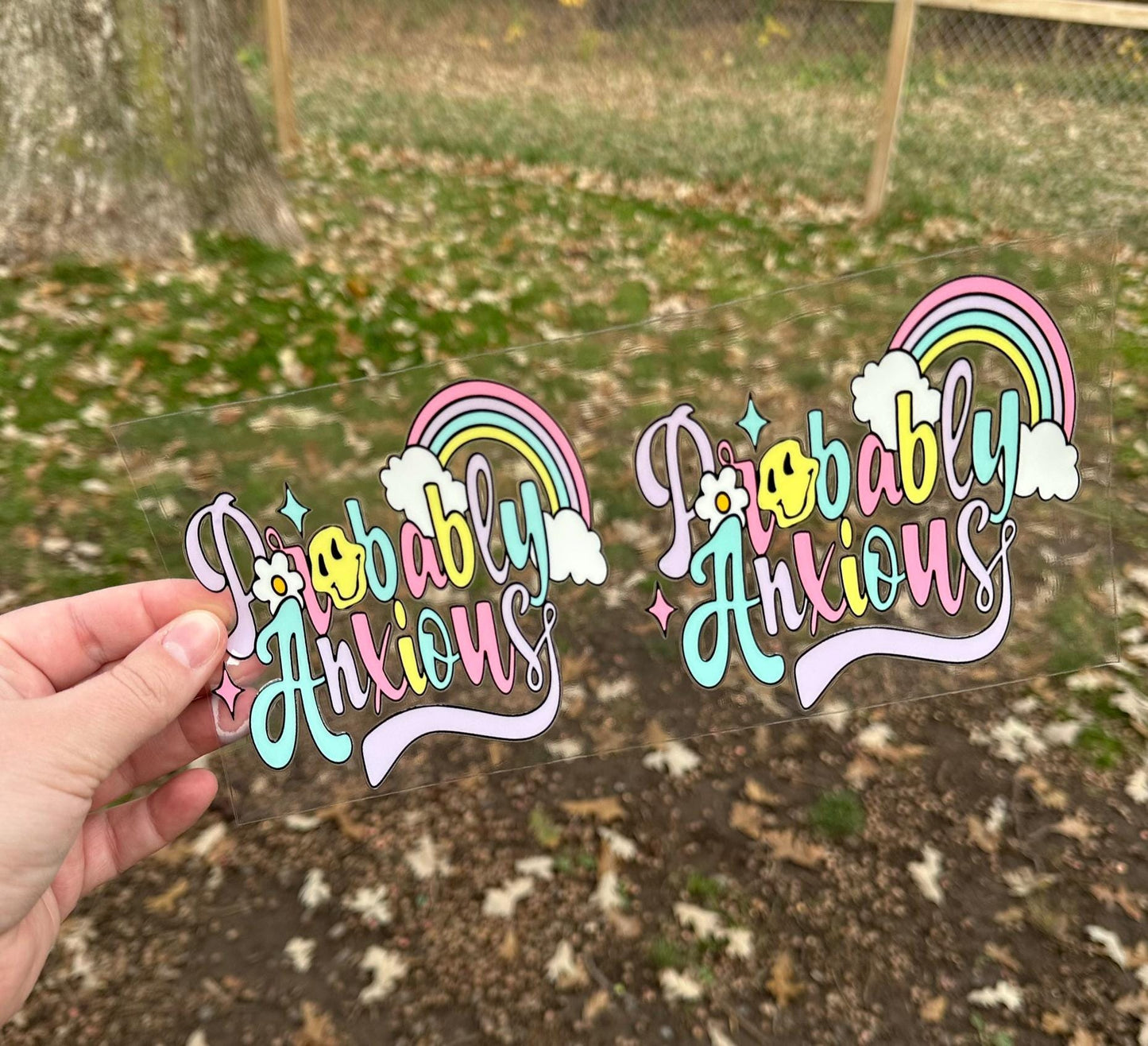 Probably Anxious | UV DTF Can Cup Wrap - Ready to Apply