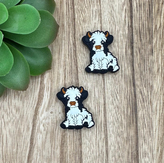 Fluffy Cow Highland Silicone Focal Beads