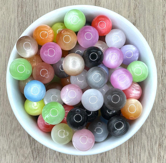 Ombre 12mm | 10pcs Mixed Colors Round Acrylic Beads