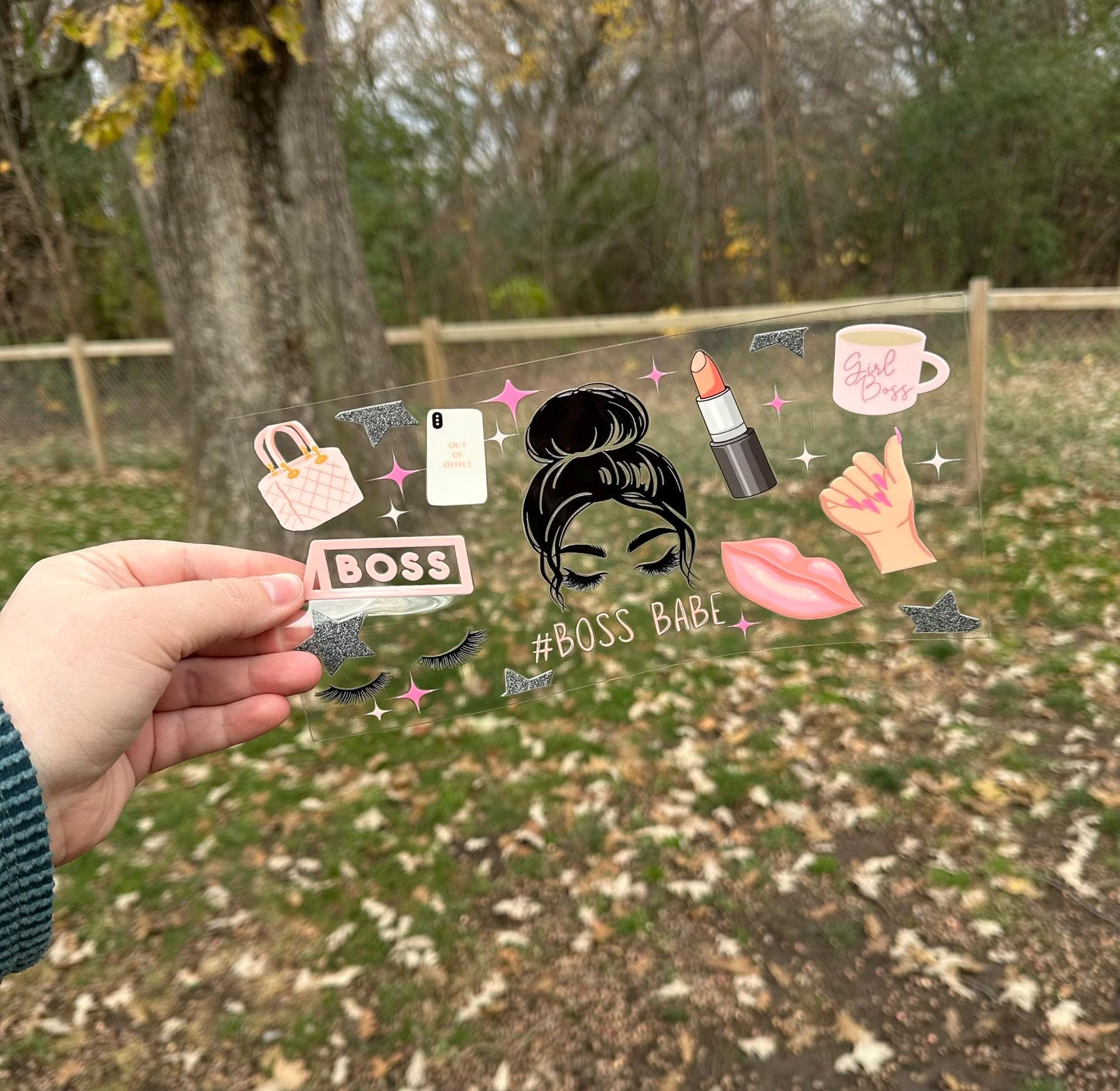 Boss Girl | UV DTF Can Cup Wrap - Ready to Apply