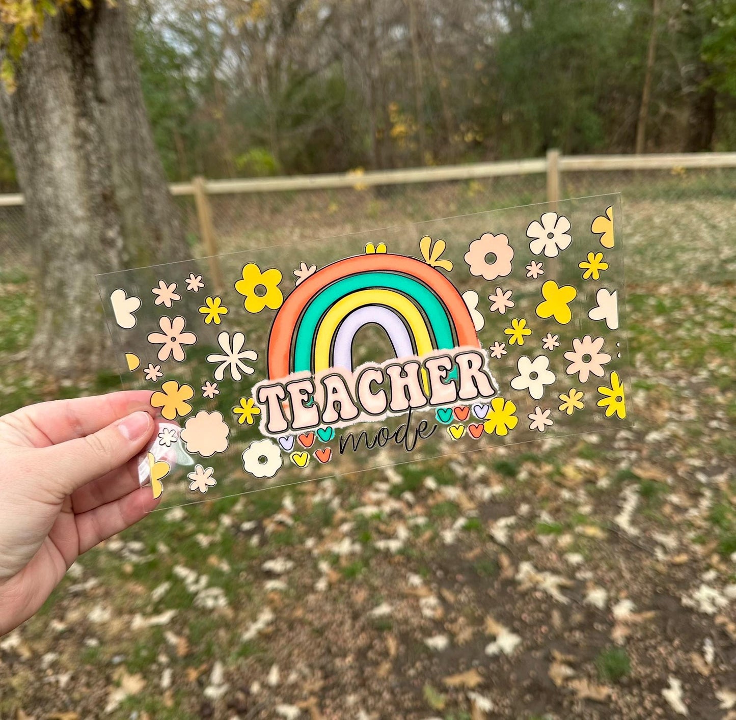 Teacher Mode | UV DTF Can Cup Wrap - Ready to Apply