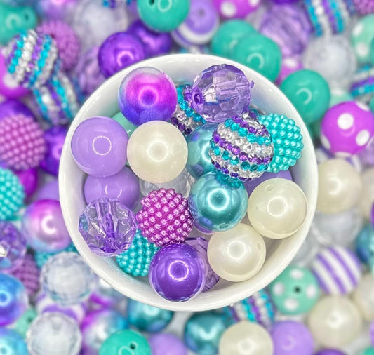 Mermaid Mix | 20mm 10pcs Acrylic Bead Mix