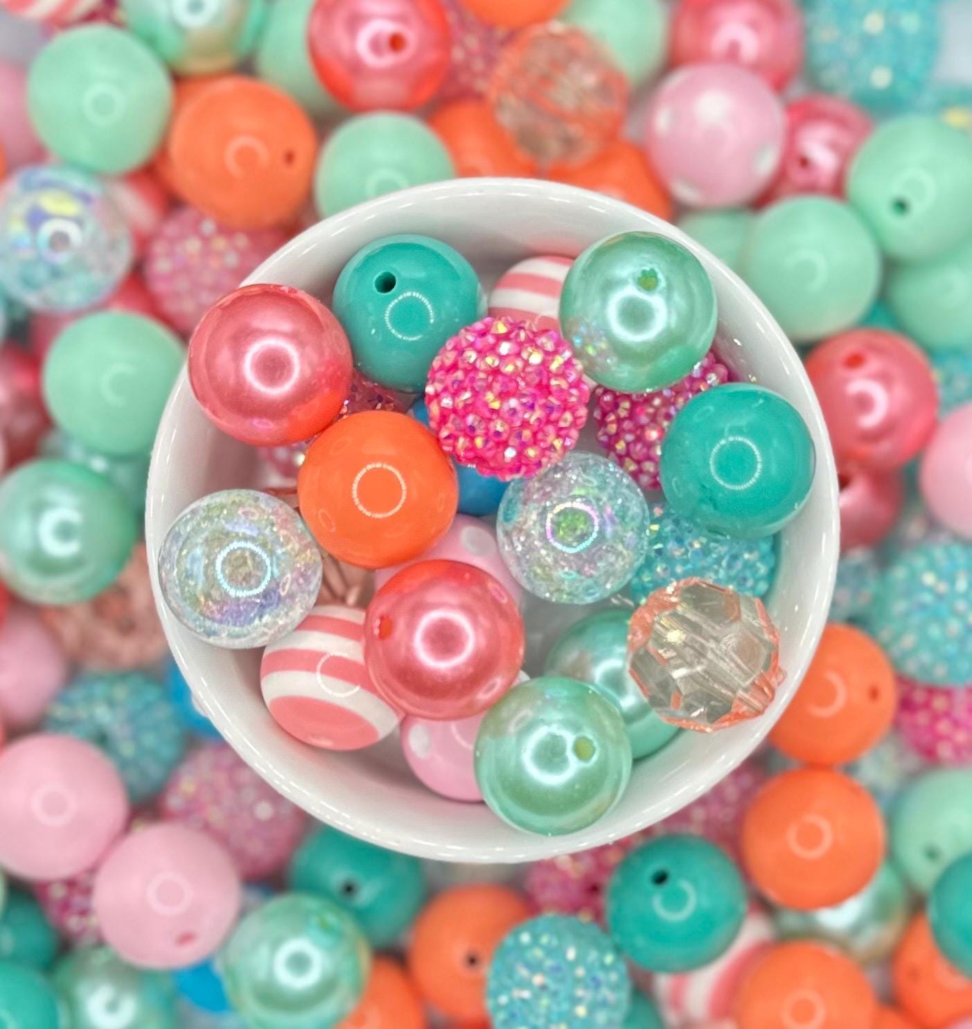 Coral Reef | 20mm 10pcs Acrylic Bead Mix