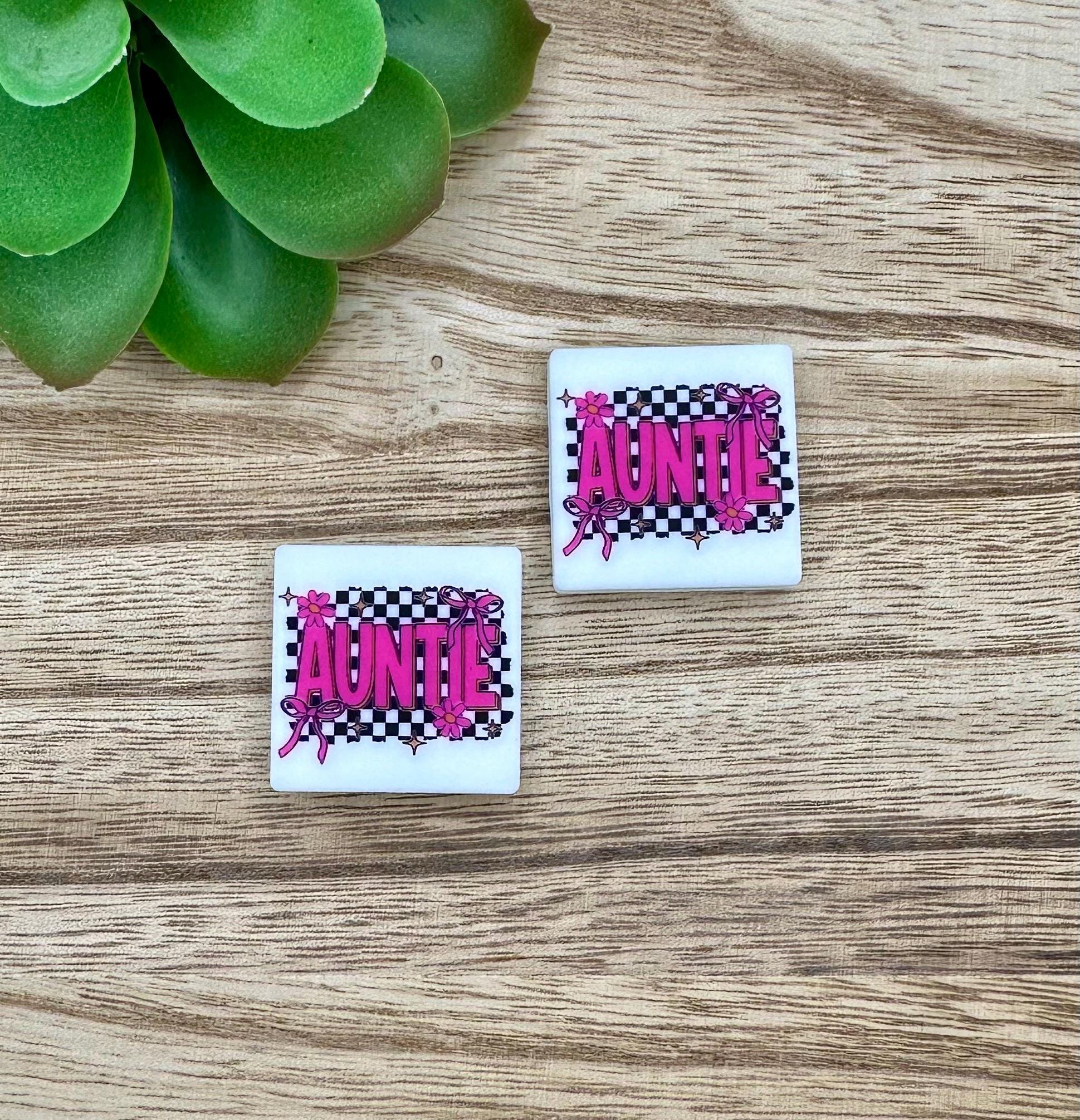 Auntie Checkered | SVB creation | Soft PVC Focal Beads