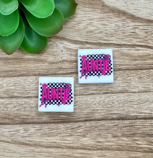 Auntie Checkered | SVB creation | Soft PVC Focal Beads