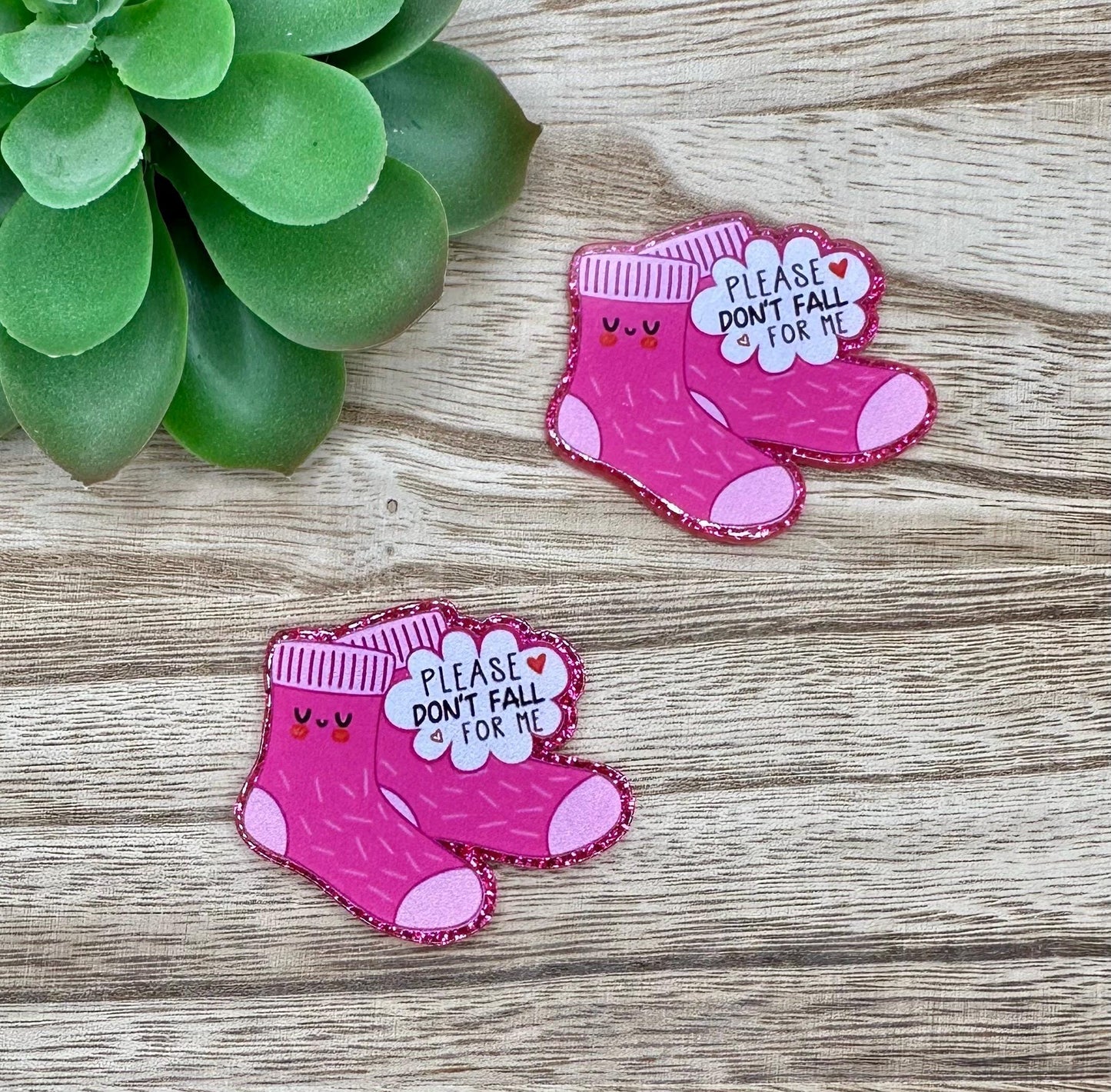 Please Don’t Fall for Me | Acrylic Flat Back Planar